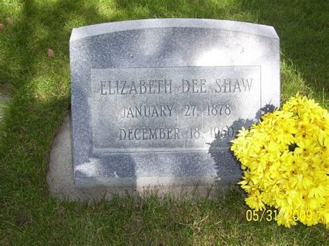 Mary Elizabeth Dee Shaw Find A Grave Memorial