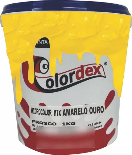 Tinta Tecido Estamparia Hidrocolor Mix Colordex Amarelo Ouro MercadoLivre