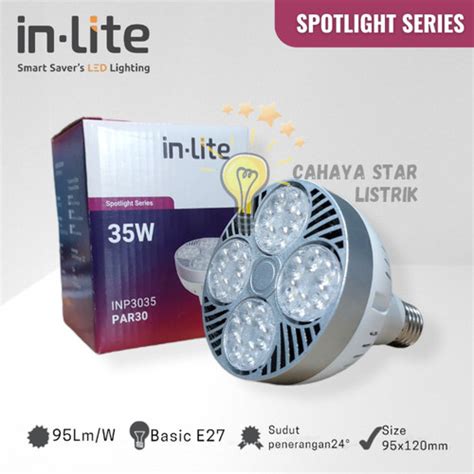 Jual LAMPU SOROT LED INLITE PAR 30 E27 35 WATT 35W INP3035 Kota