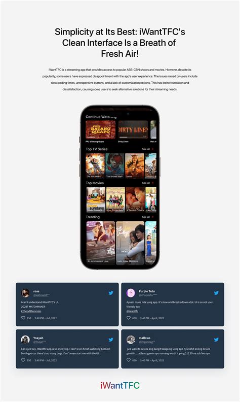 ABS CBN IwantTFC The Ultimate Pinoy Streaming App On Behance