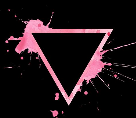 Download Pink Splatter Inverted Triangle