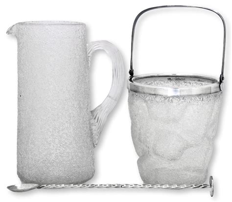 1920s Crackle Glass Beverage Set, 3Pcs | One Kings Lane