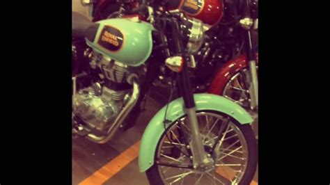 Royal Enfield Classic 350 New Colours 2016 Chestnut And Mint Walk Around Youtube