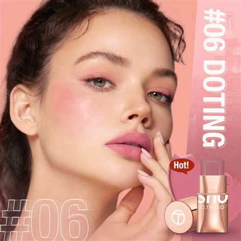 O Two O Makeup Blush Stick Hydrating Gloss Lip Cheek Colors