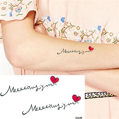 Colored Fashion Waterproof Temporary Tattoo Sticker Women Sex Flash Fake Tatoo Tatto Henna Red