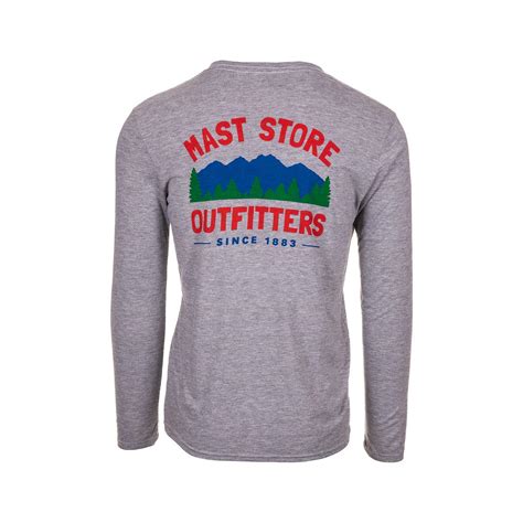 Mast General Store | Mast Store Outfitters Logo Tri-Blend Long Sleeve T ...