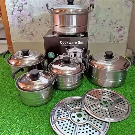 Jual Panci Set Pcs Steamer Panci Set Steamer Stainless Tebal