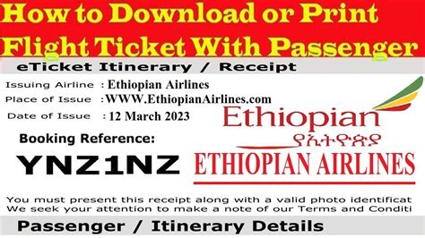 Ethiopian Airlines Ticket Check How To Check Ethiopian Airlines Ticket