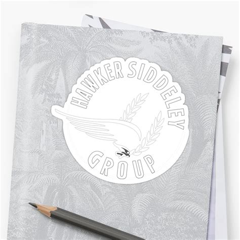 "Hawker Siddeley Logo" Sticker by warbirdwear | Redbubble