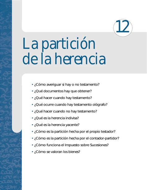 La Partici N De La Herencia