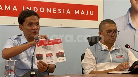 Tkn Ungkap Dugaan Ada Elite Parpol Arahkan Rusak Surat Suara Prabowo