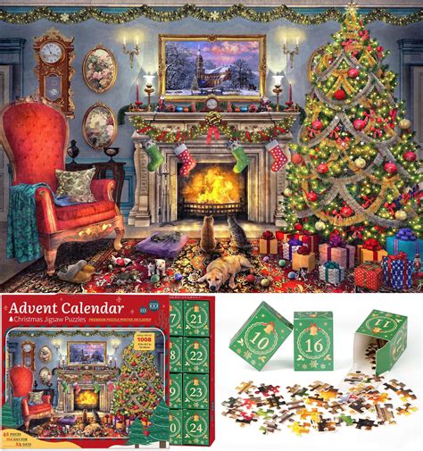 Puzzle Advent Calendar Christmas Jigsaw Puzzles Festive