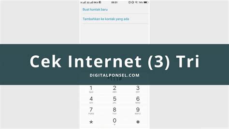 Cara Cek Kuota Tri 3 Yang Tersisa MUDAH Dan CEPAT