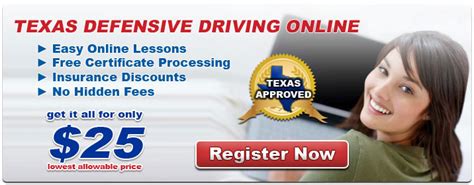 Defensive Driving Course Online Texas Printable Certificate