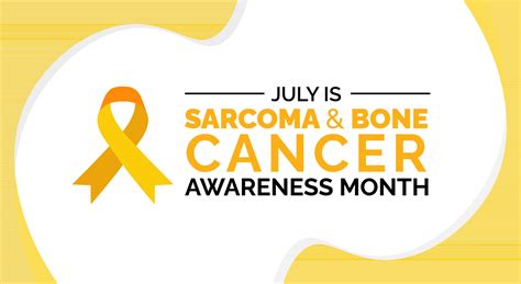 Sarcoma And Bone Cancer Awareness Month Background Banner Poster And Card Design Template