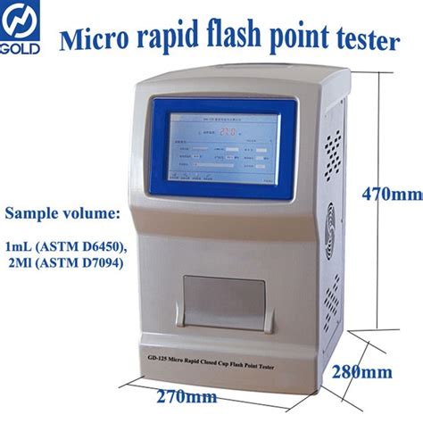 China Cheap Micro Rapid Flash Point Tester ASTM D6450 ASTM D7094 Closed