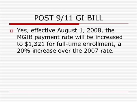 Post Gi Bill Bah Rates