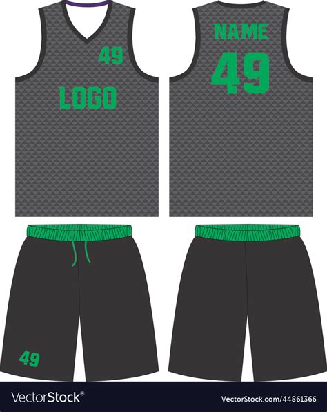 Basketball uniforms jerseys for your team Vector Image