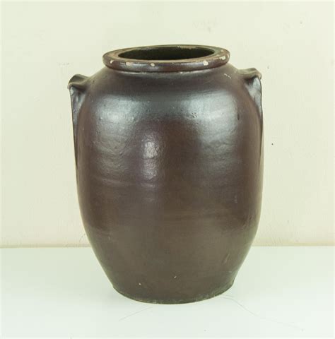 Vintage Clay Pot Rustic Clay Vessel Old Pottery Vase Etsy Old