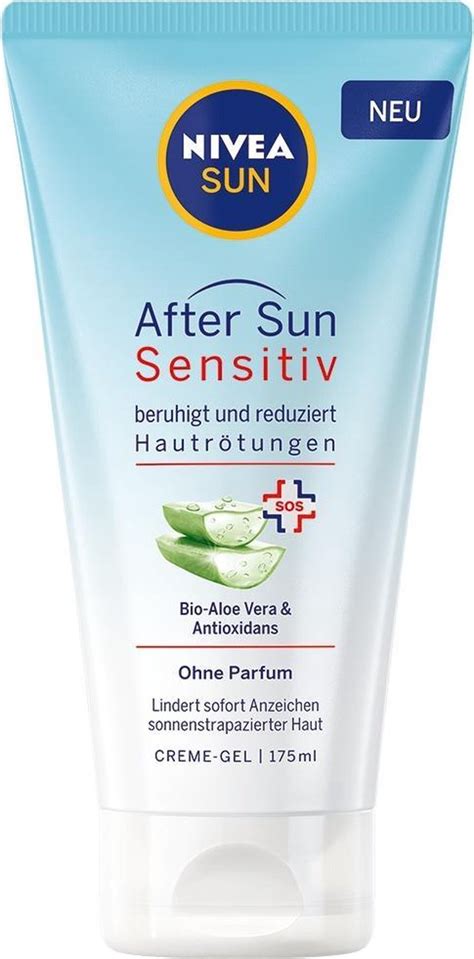 NIVEA SUN After Sun Sensitive SOS Cream Gel 175 Ml Verkoelende After