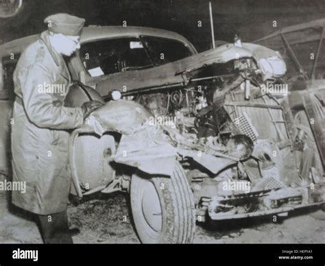 General George S Patton Car Accident Stock Photo Alamy