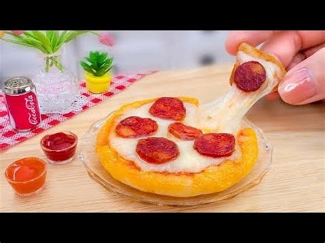 So Yummy Amazing Miniature Pepperoni Pizza Cooking At Mini Kitchen