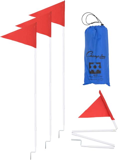 Amazon.com : FORZA Soccer Corner Flags - Set of 4 Spring Loaded Corner
