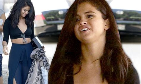 Selena Gomez Exposes Midriff And Hint Of Cleavage In Revealing Outfit