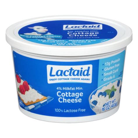 Lactaid 4 Milkfat Cottage Cheese 16 0 Oz