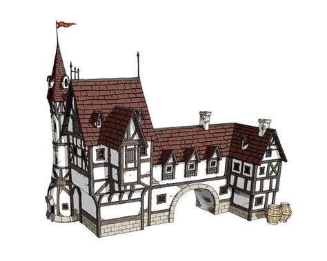 ArtStation - Medieval House design, Donghun Lee | Medieval houses ...