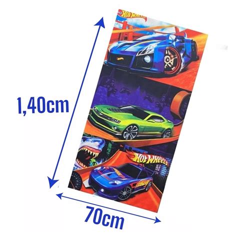 Toalha De Banho Hot Wheels Praia Piscina Elo