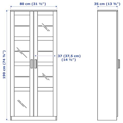 Brimnes Glass Door Cabinet Black 31 12x74 34 Ikea