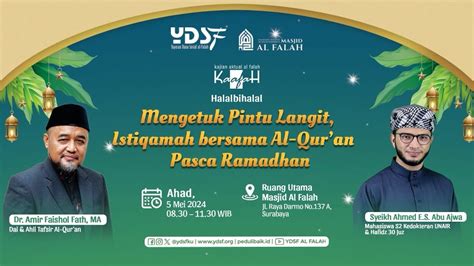 Istiqamah Bersama Al Quran Pasca Ramadhan Ustadz Amir Faishol Fath