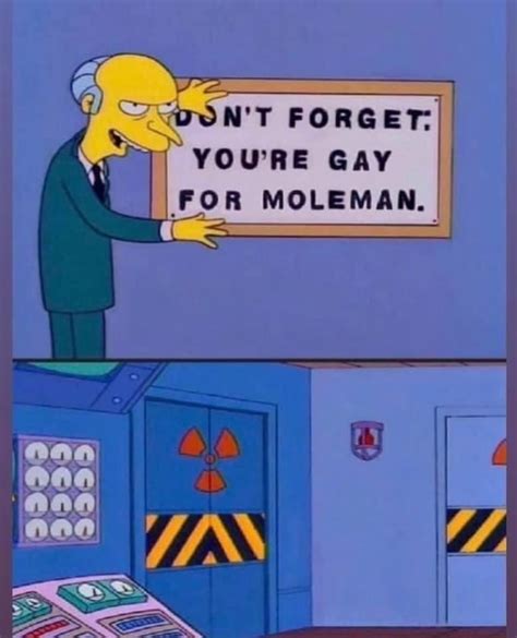 DON T FORGET YOU RE GAY FOR MOLEMAN IFunny