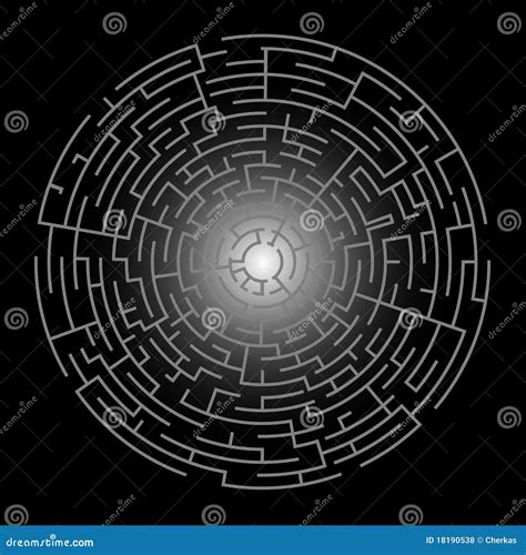 Labyrinth Vektor Abbildung Illustration Von Spiel Kompliziert 18190538