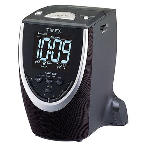 Automatic Time Set Clock Radio: Timex T313B Auto-Set Dual-Alarm Clock Radio (Black)