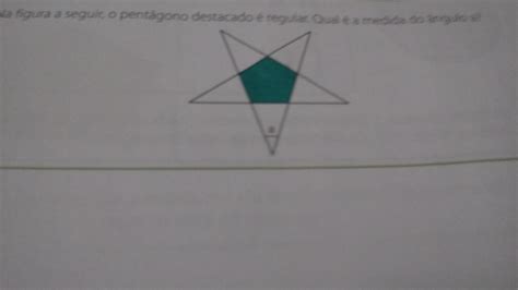 Na figura a seguir o pentágono destacado é regular Qual é a medida do