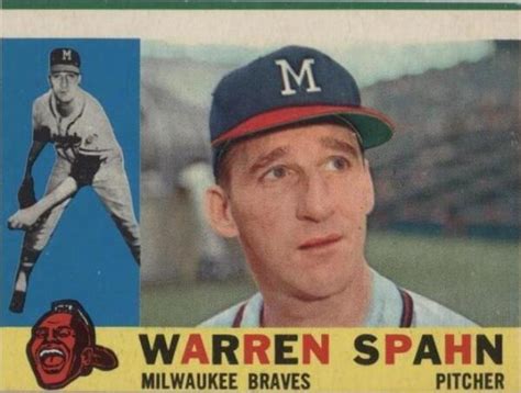 Topps Warren Spahn For Sale Online Ebay