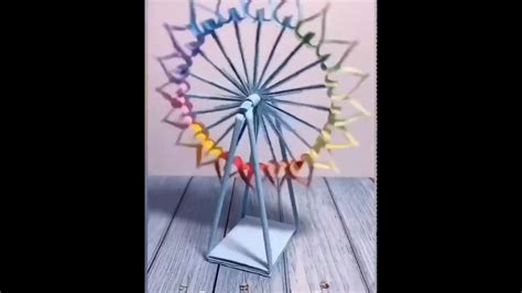 How To Make A Paper Ferris Wheel Origami Tutorial Paper Folding Diy