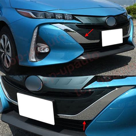 For Toyota Prius Prime Chrome Front Center Grille Grill Cover