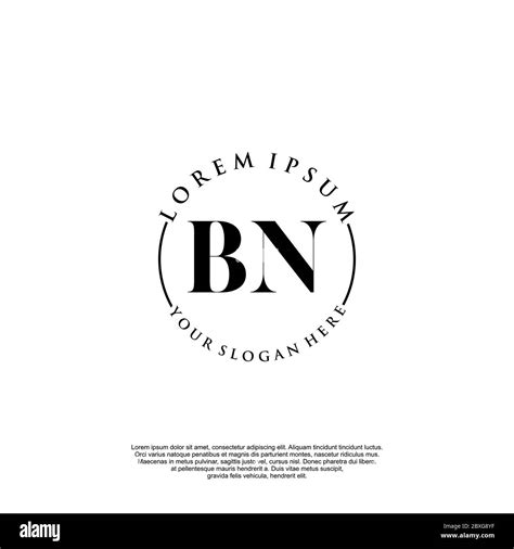 Bn Initials Logo Stock Vector Images Alamy