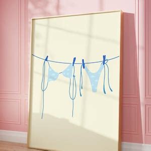 Bikini Endless Summer Print Coconut Girl Decor Coastal Cowgirl Decor Coastal Wall Art Ocean