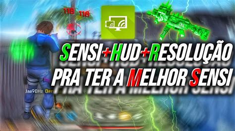 Sensi Hud Resolução Pra ter a melhor Sensibilidade na tela esticada