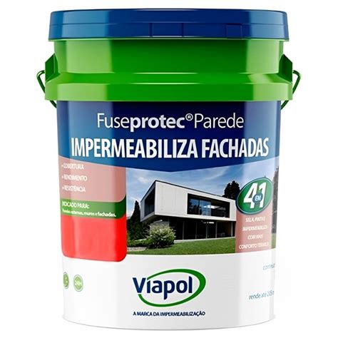 Impermeabilizante Para Fachadas Fuseprotec Parede Litros V