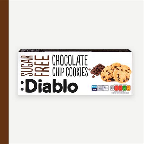 Diablo Sugar Free Chocolate Chip Cookies 130g - Traditional Candy Company