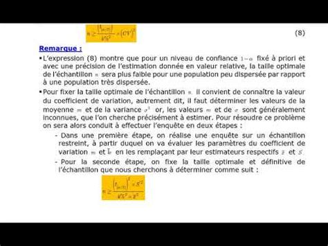 Echantillonnage et estimation deuxième partie méthode d estimation