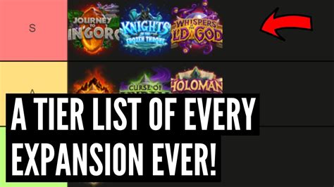 A Tier List Of Every Hearthstone Expansion Ever Youtube