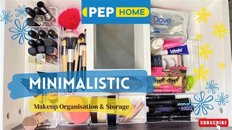 Budget Makeup Organisation And Storage Pep Home Acrylic Bins