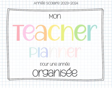 Teacher Planner 2023 2024