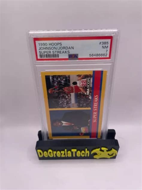 1990 MAGIC JOHNSON Michael Jordan Hoops 385 Super Streaks PSA 7 EUR 15